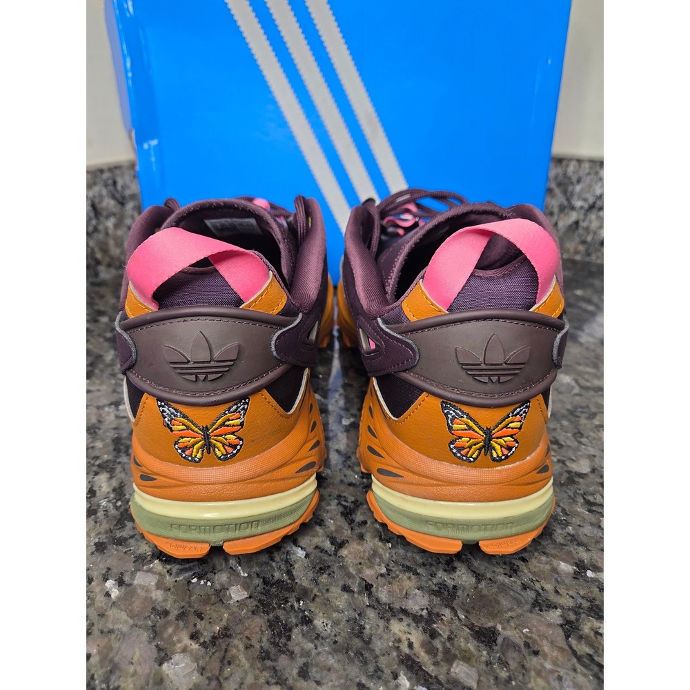 Adidas Hyperturf Adventure DDLM Dia de los Muertos Mens 10 HQ6022 Orange Maroon - Picture 3 of 9